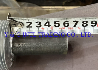 अनुकूलित बेवेल्ड एंड फिन ट्यूब फिन मोटाई 0.3mm 1mm