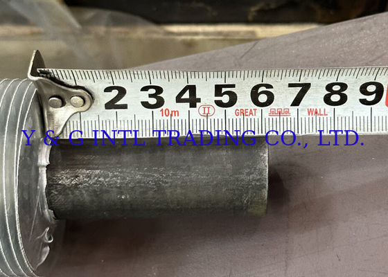 अनुकूलित बेवेल्ड एंड फिन ट्यूब फिन मोटाई 0.3mm 1mm